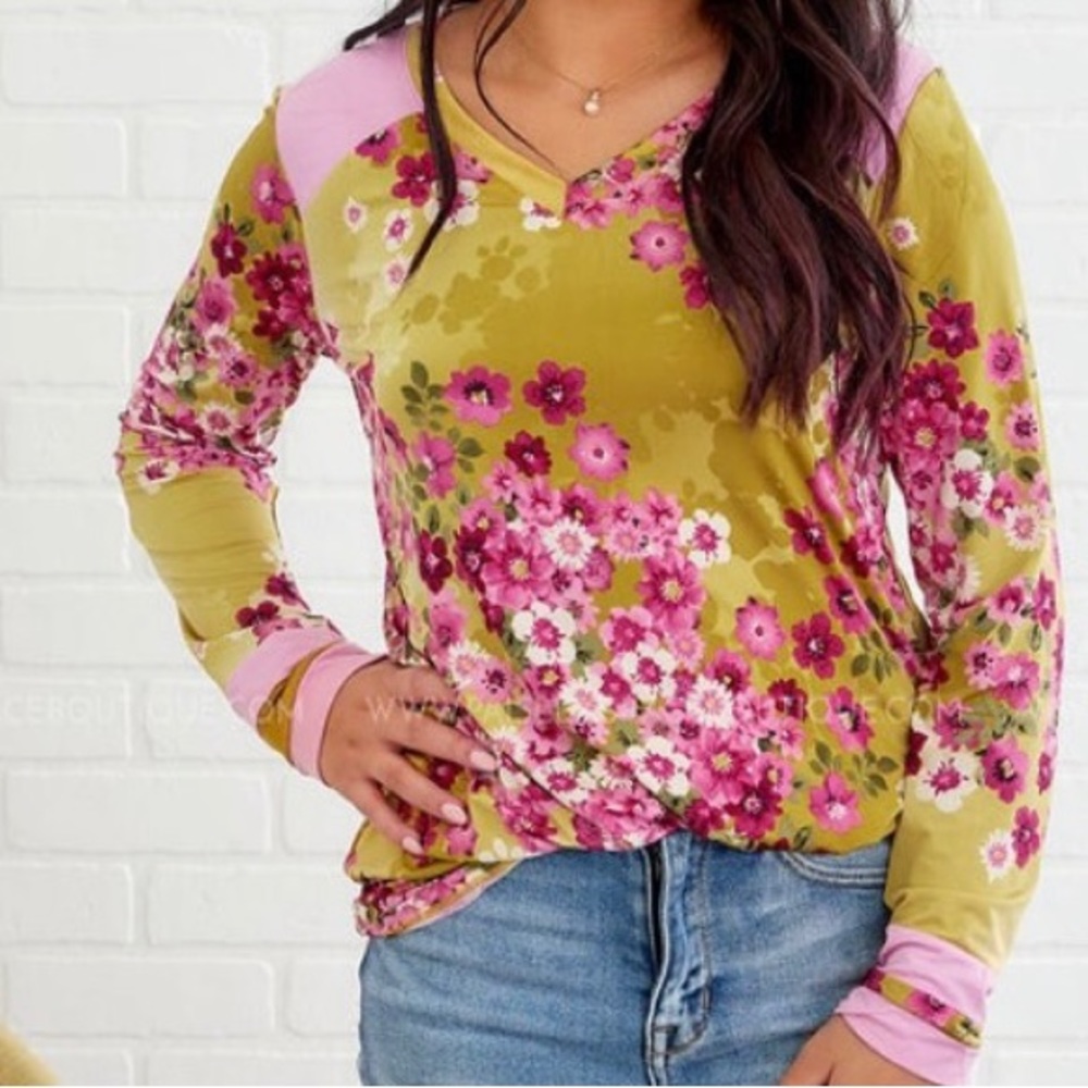 NWOT Celeste Stretchy Long Sleeve Top, size 1X